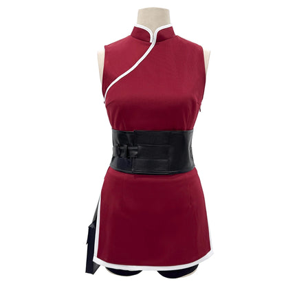 HOLOUN Anime Haruno Sakura Cosplay Costume Top Shorts Pouch Halloween Christmas Gift Cos Convention
