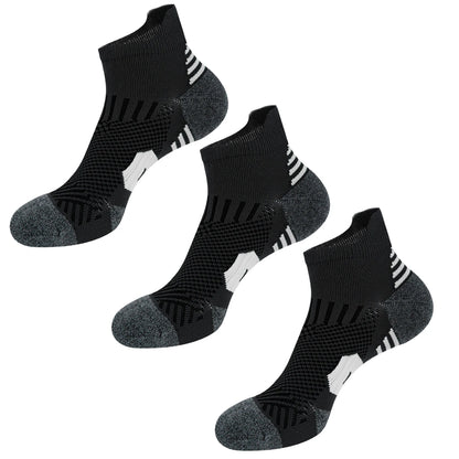 Non-Slip Sports Socks with Cushioned Bottom for Running & Basketball