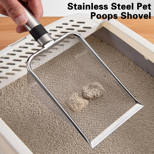 Stainless Steel Cat Litter Scoop – Rust-Resistant Waste Removal Tool