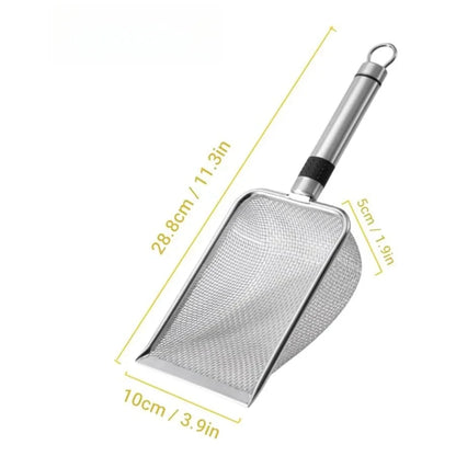Stainless Steel Cat Litter Scoop – Rust-Resistant Waste Removal Tool