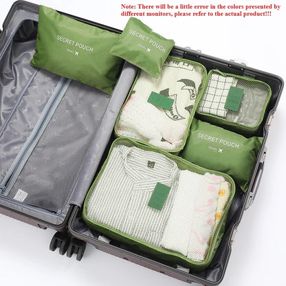 Travel Packing Cubes 6-Piece Set for Luggage Organization