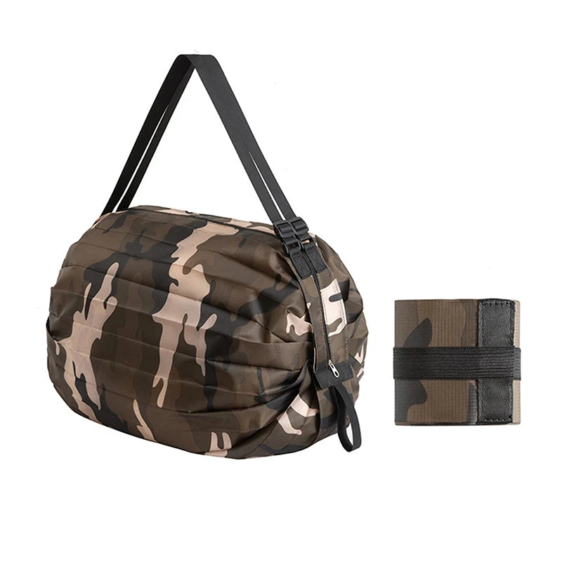 Foldable Shopping Bag Large Capacity Reusable Nylon Travel Tote