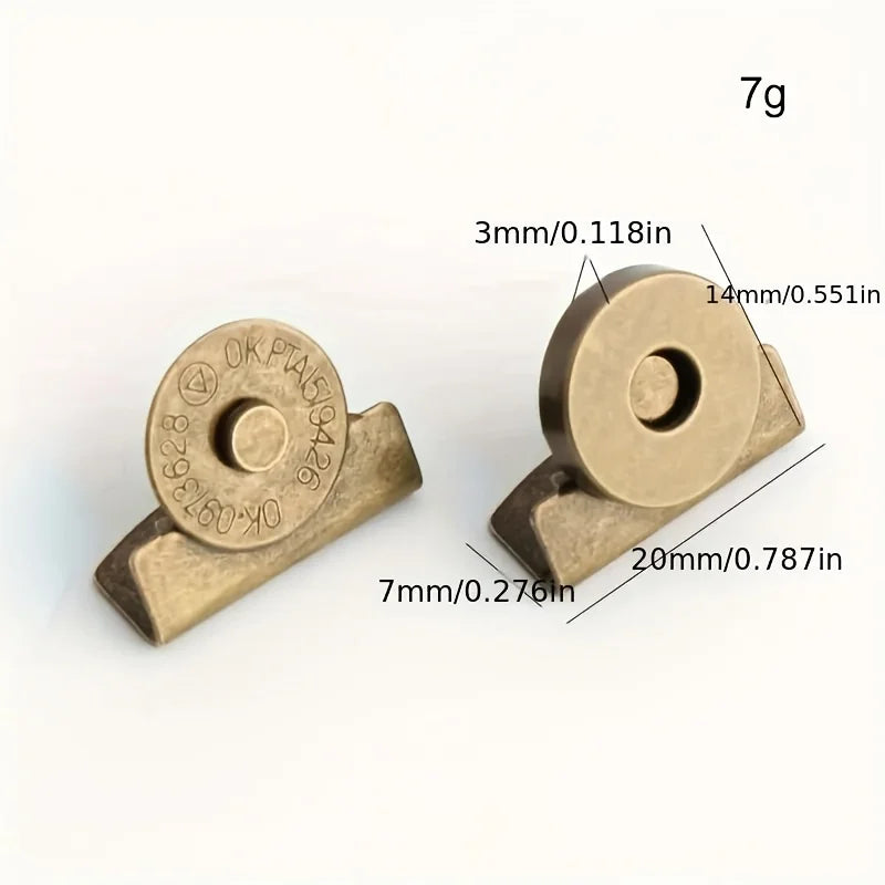 Magnetic Snap Closures 8-Piece Set for Bags and Hidden Fastening