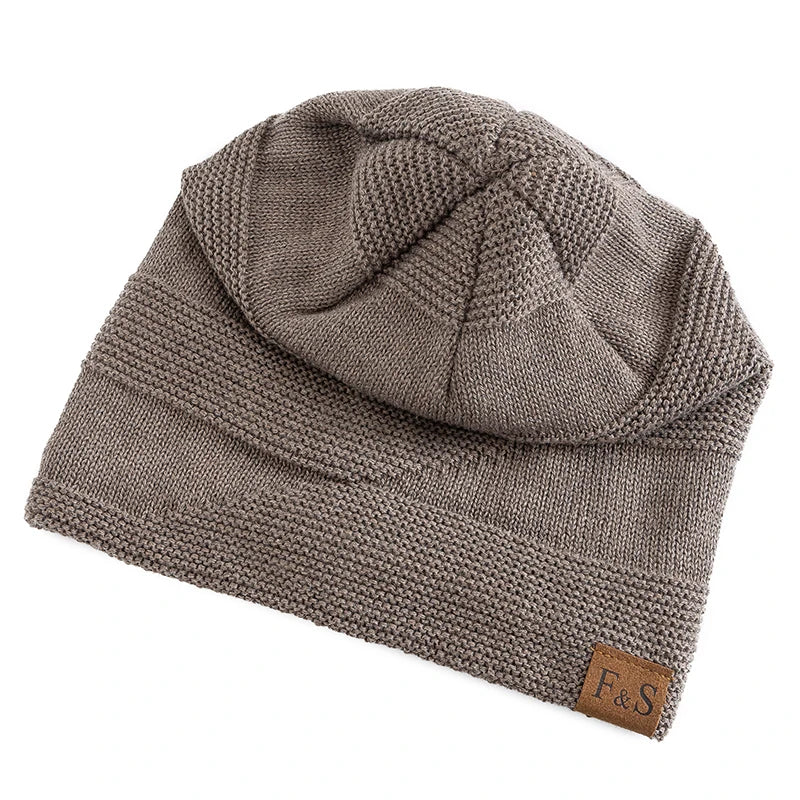 Winter Beanie Hat – Fur Lined Slouchy Knit Cap for Men & Women