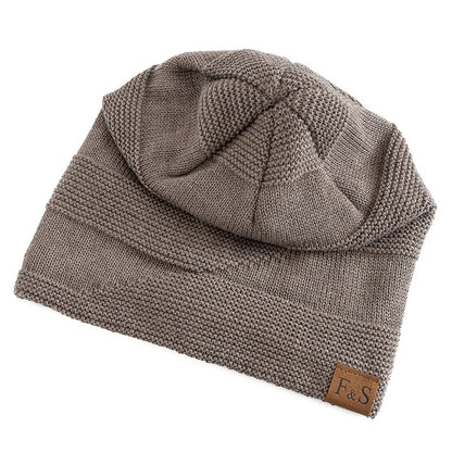Winter Beanie Hat – Fur Lined Slouchy Knit Cap for Men & Women