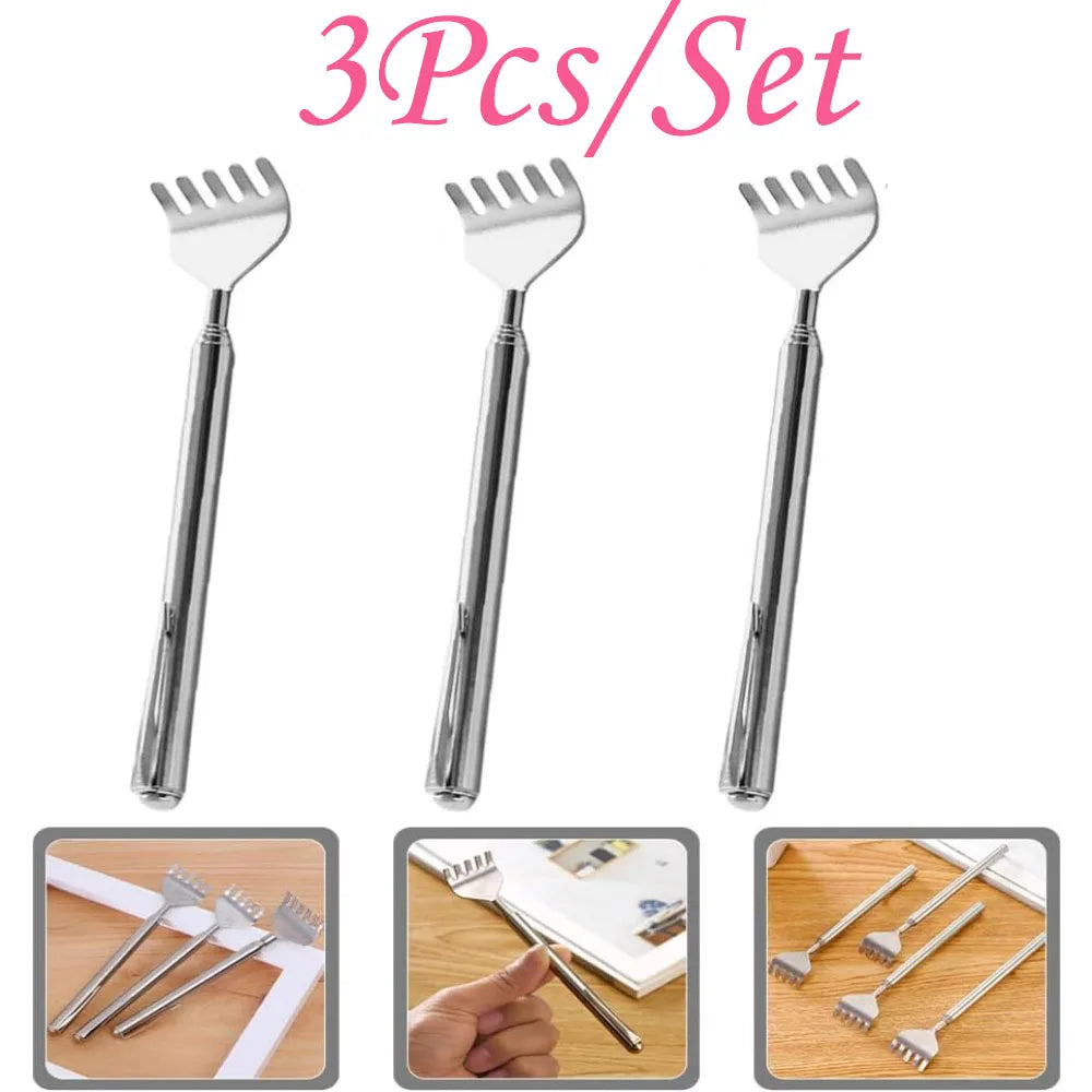 Telescopic Back Scratcher – Extendable Stainless Steel Long Reach Tool