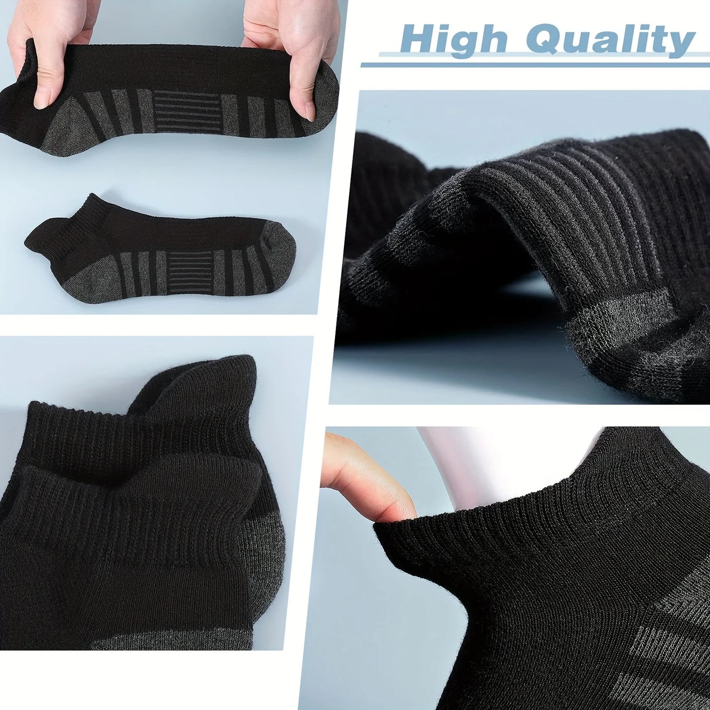 12 Pairs Men's Breathable Mesh Socks – Low Cut Sports & Casual Socks