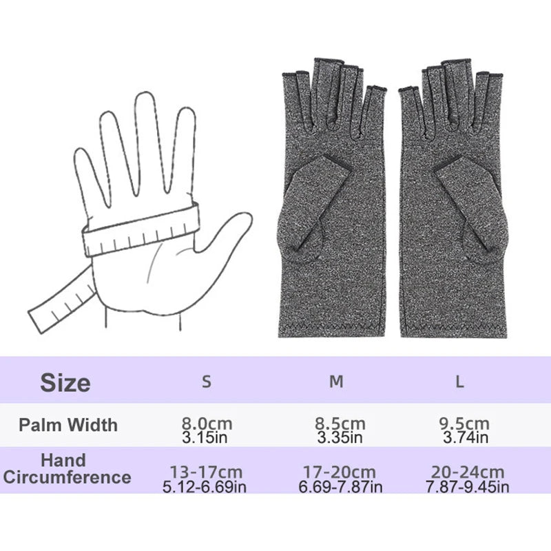 Fingerless Compression Gloves for Hand Support and Sports
