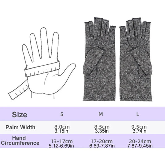 Fingerless Compression Gloves for Hand Support and Sports