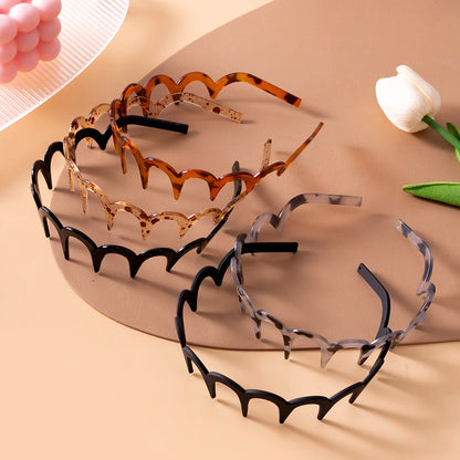 U Shape Headband Non Slip Teeth Hair Hoop for Fluffy Hair Volume
