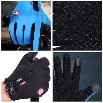 Winter Cycling Gloves for Men – Thermal Anti-Slip Bike Gloves