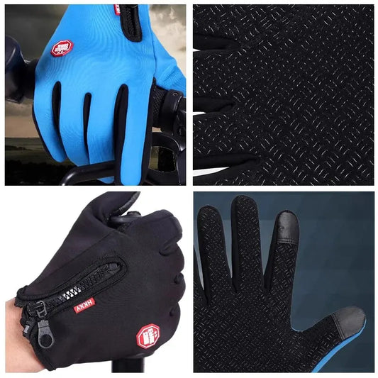 Winter Cycling Gloves for Men – Thermal Anti-Slip Bike Gloves