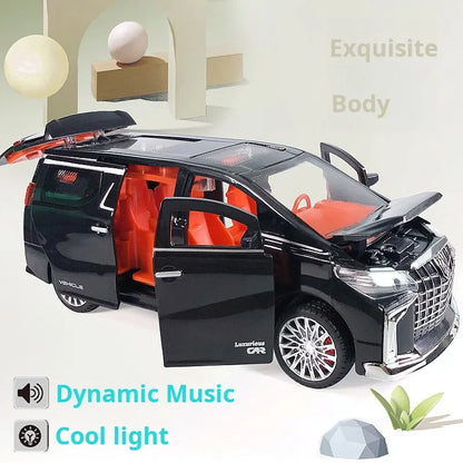 1:32 Children's Inertia Pull-back Car Toy with Lighting Sound Simulation Commercial Car Model Boy Gift Toy Car Kids Holiday Gift