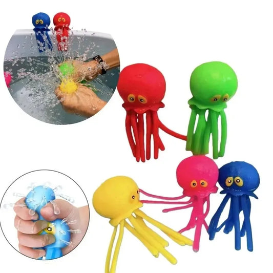 Octopus Squeeze Water Toy for Bath and Summer Play