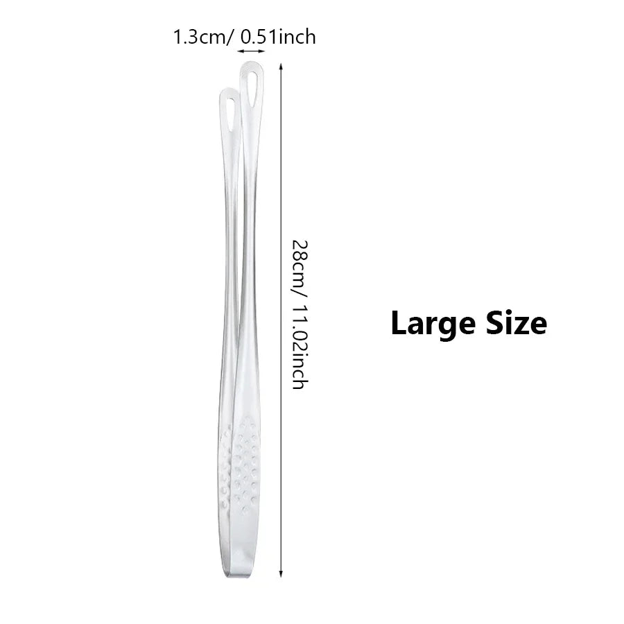 Stainless Steel Kitchen Tongs for BBQ, Cooking & Serving