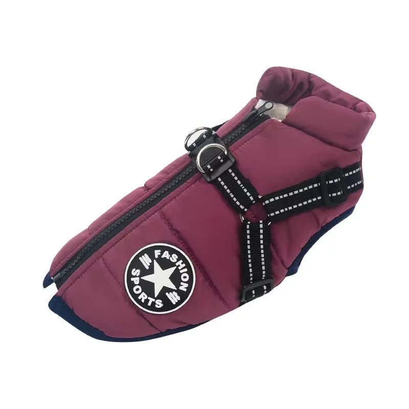 Waterproof Dog Jacket – Warm Winter Coat for Large and Small Dogs