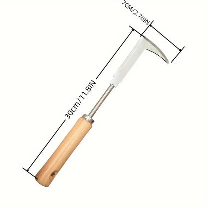 Garden Weeding Tool – L-Shaped Stainless Steel Gap Weed Remover