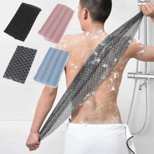 Exfoliating Back Scrub Towel – Long Body Washcloth for Shower