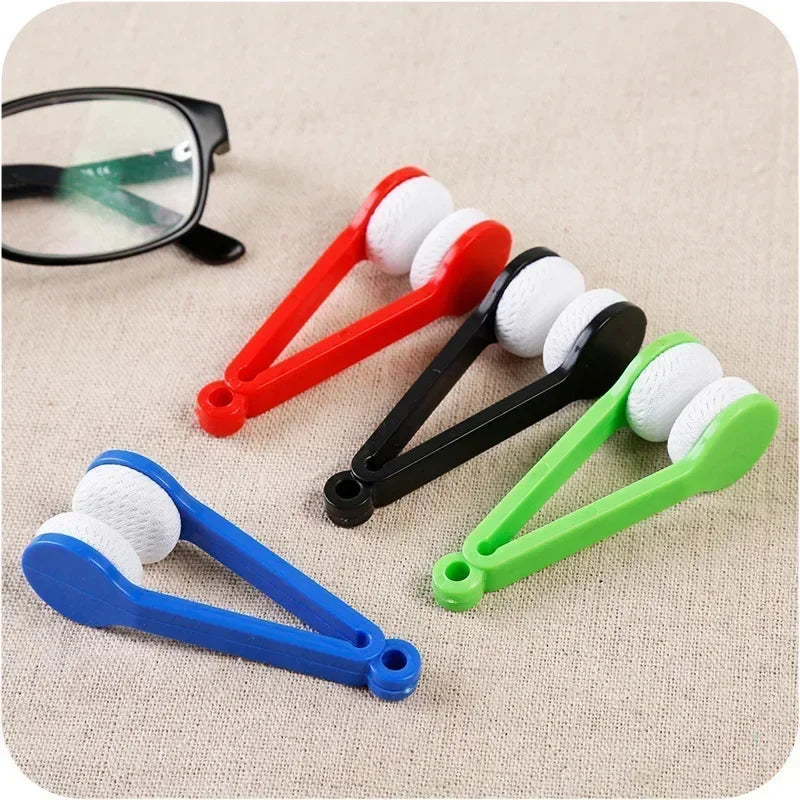 Portable Eyeglass Cleaning Brush – Microfiber Glasses Cleaning Tool