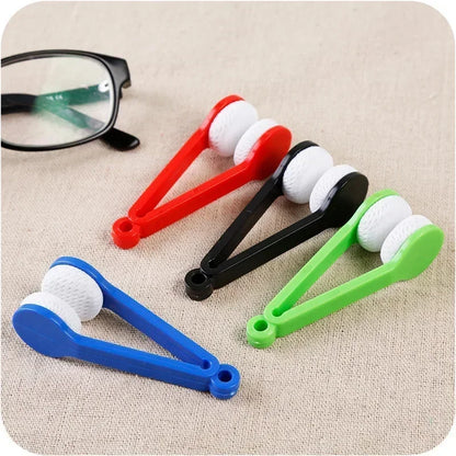 Portable Eyeglass Cleaning Brush – Microfiber Glasses Cleaning Tool
