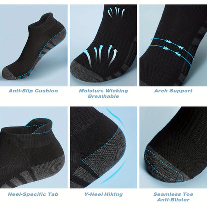 12 Pairs Men's Breathable Mesh Socks – Low Cut Sports & Casual Socks