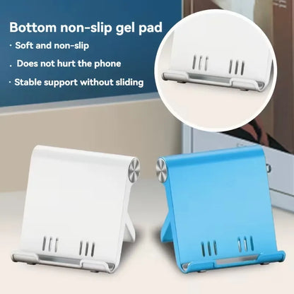 Adjustable Phone Stand with Foldable Portable Desktop Design