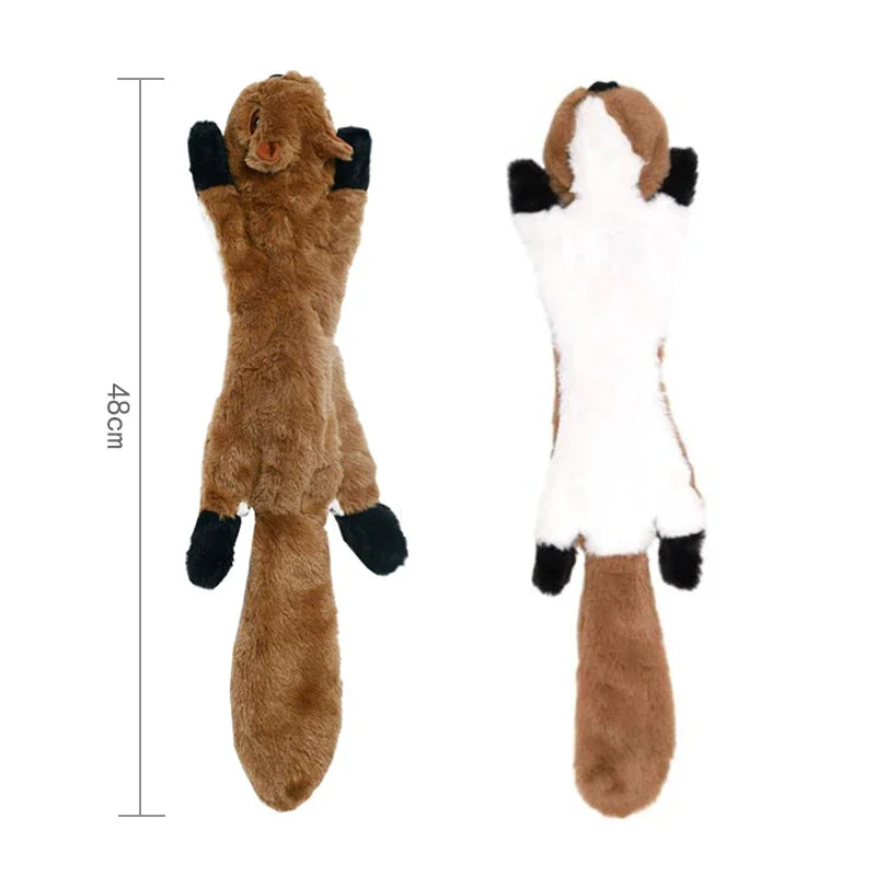 Stuffing Free Dog Toy – 45cm Plush Squeaky Crinkle Toy