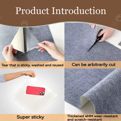 Cat Scratching Mat – Self-Adhesive Sofa & Wall Scratch Pad