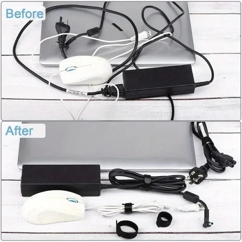 Reusable Cable Ties for Cord and Wire Management 50PCS