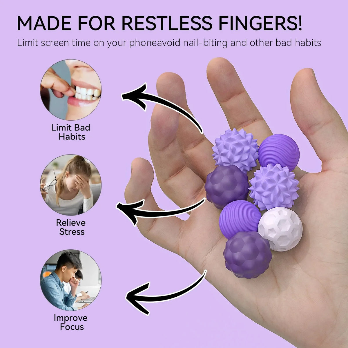 Magnetic Sensory Balls – Silicone Fidget & Sensory Toy