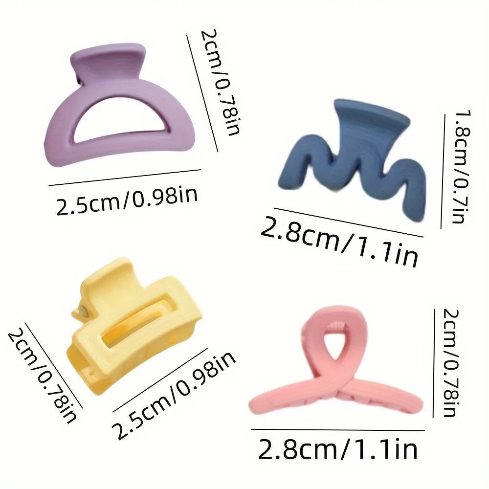Matte Hair Claw Clips for Women – 20 Piece Candy Color Set