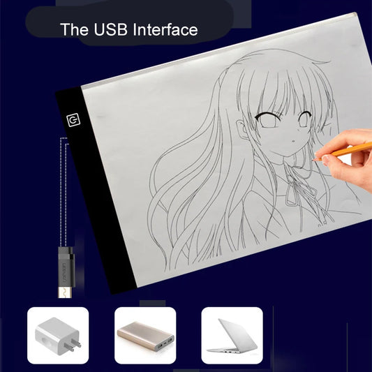 LED Drawing Board – 3 Level Dimmable Tracing Light Pad for Kids
