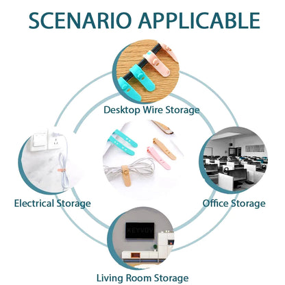 Cable Organizer – Reusable Silicone Cable Ties for Cord Management