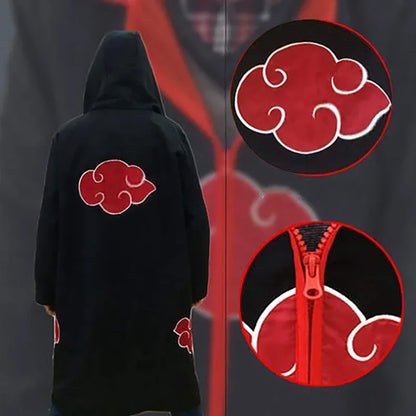 Popular game Ninja Hokage cosplay costume in black and white, with Itachi Akira organizing the fourth generation cape new