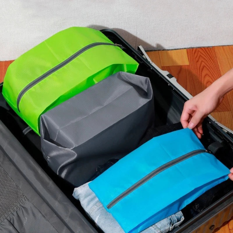 Travel Shoe Storage Bag – Waterproof Zipper Shoe Organizer Pouch