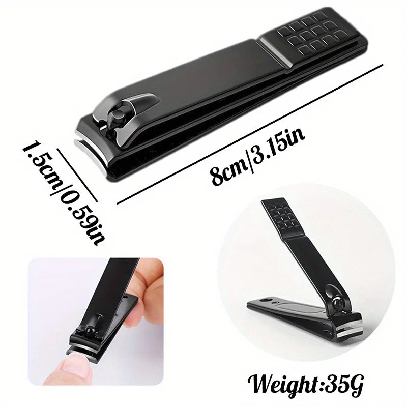 Stainless Steel Nail Clipper Set with Glass File – 4 Piece Manicure Kit