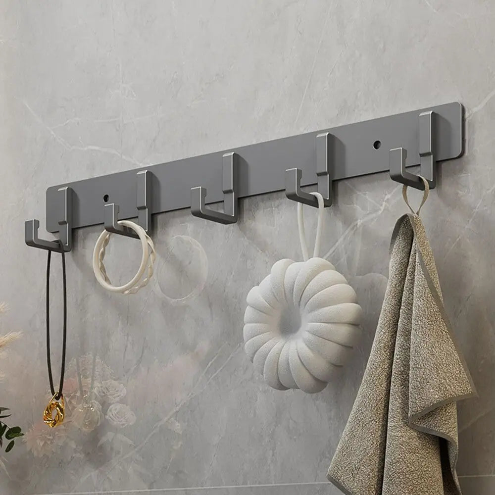 Adhesive Wall Hooks – No Drill Stainless Steel Towel & Robe Hanger