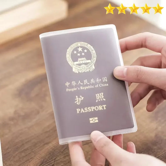 Passport Protective Cover – Frosted PVC Travel Document Holder
