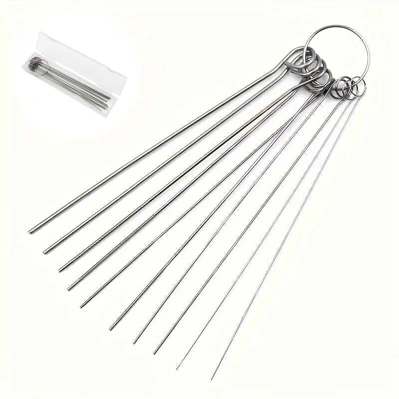 Shower Head Cleaning Brush Set, Stainless Steel Needle Tools 10pc