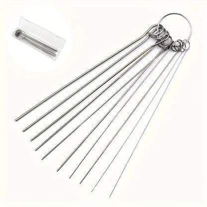 Shower Head Cleaning Brush Set, Stainless Steel Needle Tools 10pc