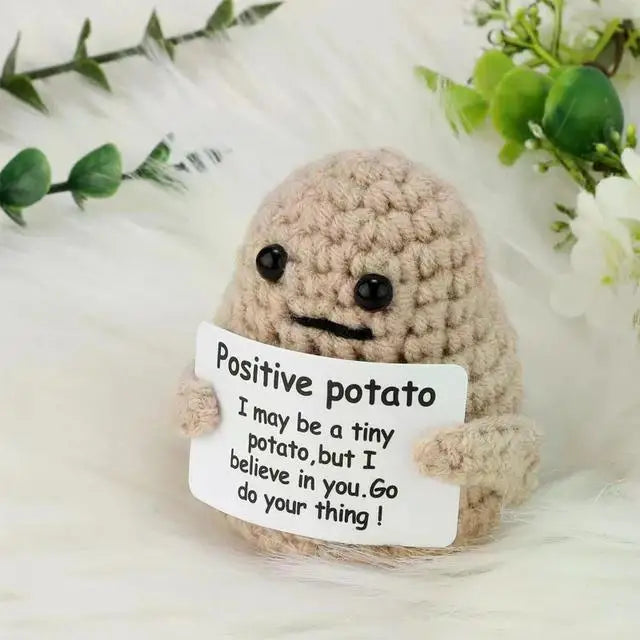 Crochet Plush Doll Potato Hug Pocket Mini Handmade Gift