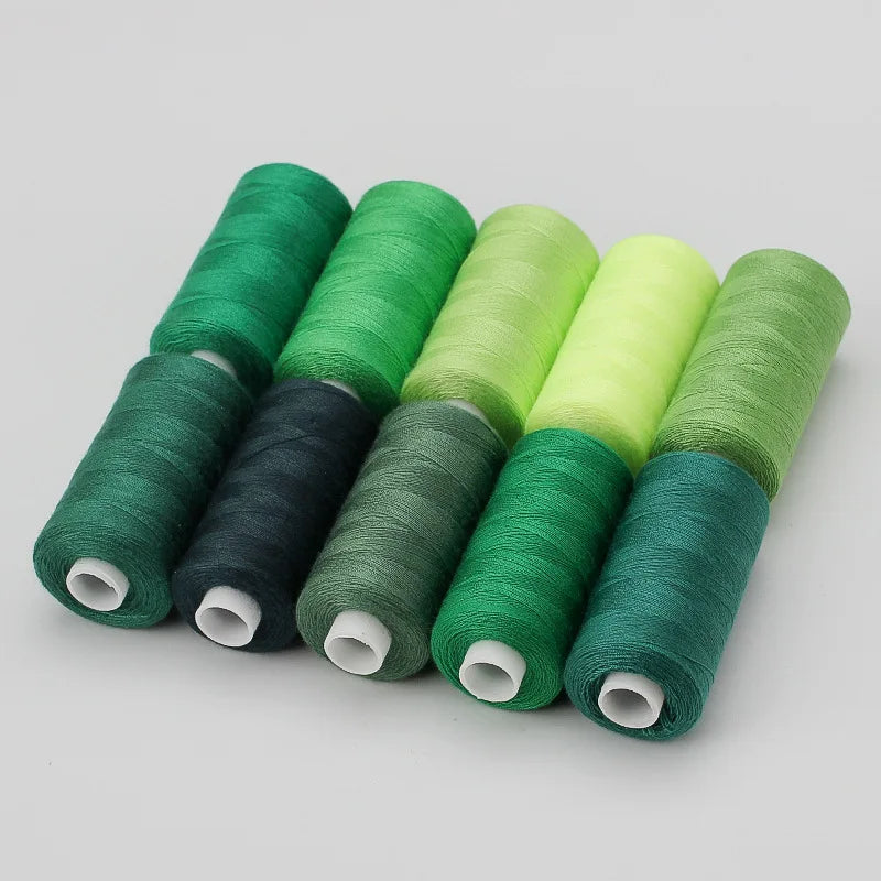 Sewing Thread Set – 10 Rolls Polyester Thread, 400 Yards Each
