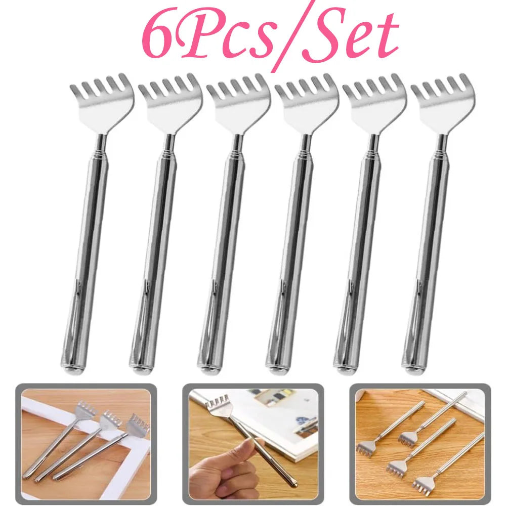 Telescopic Back Scratcher – Extendable Stainless Steel Long Reach Tool