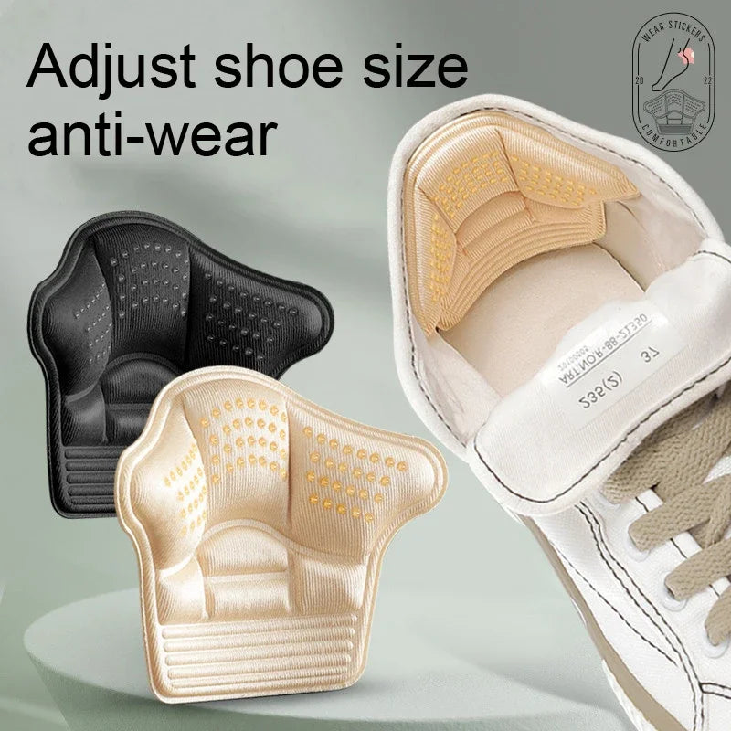 Heel Cushion Inserts for Shoes with Anti-Wear Heel Protection