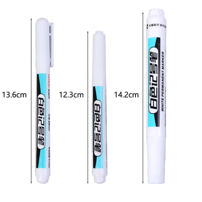 White Paint Marker Pen for Wood, Glass, Metal & Plastic