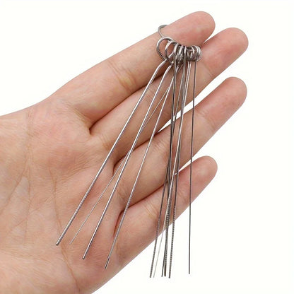 Shower Head Cleaning Brush Set, Stainless Steel Needle Tools 10pc