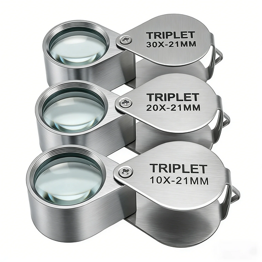 Jewelry Magnifying Loupe – Portable Folding Magnifier for Reading