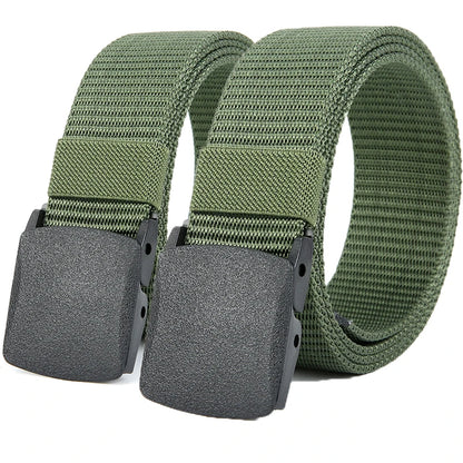 Men's Tactical Nylon Belt with Automatic Buckle for Outdoor Use