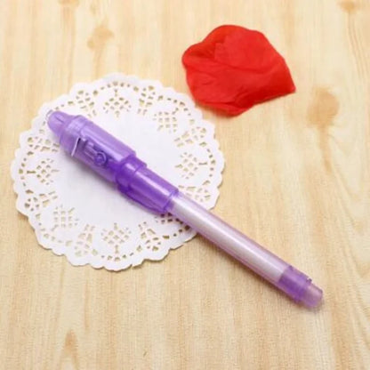 Invisible Ink Pen with UV Light for Secret Messages – 1/4PCS