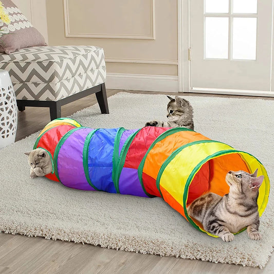 Cat Tunnel – Foldable Interactive Play Tunnel for Cats and Kittens